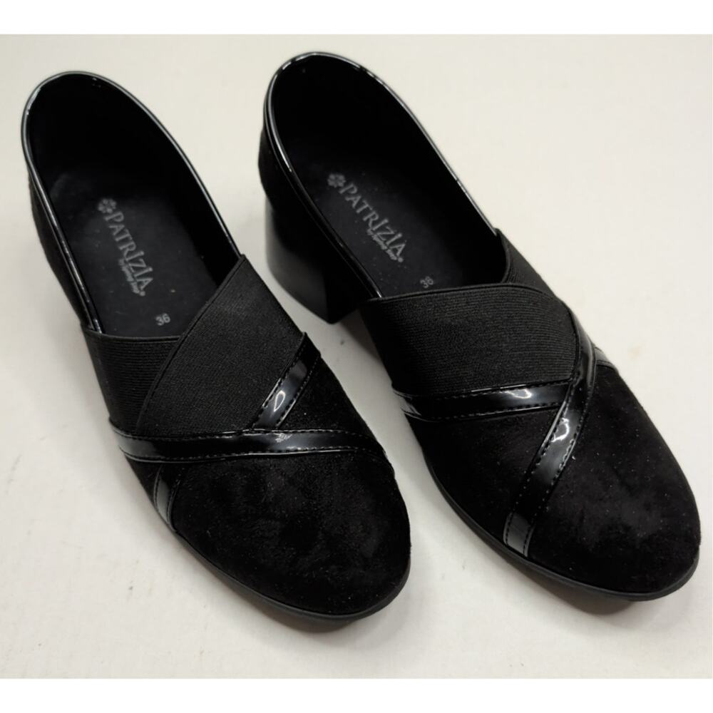 PATRIZIA by Spring Step Women's Tazu Black Pumps 2" Block Heel Size EU 36 U.S 6